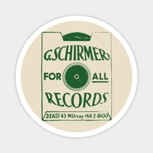 Schirmer Records Magnet